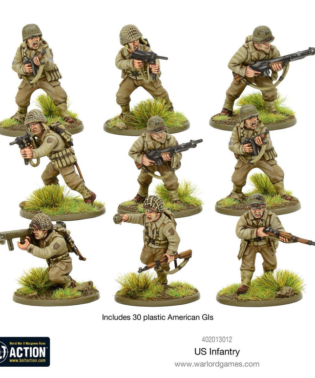 Bolt Action - US Infantry - American GIs - WWII - Warlord Games
