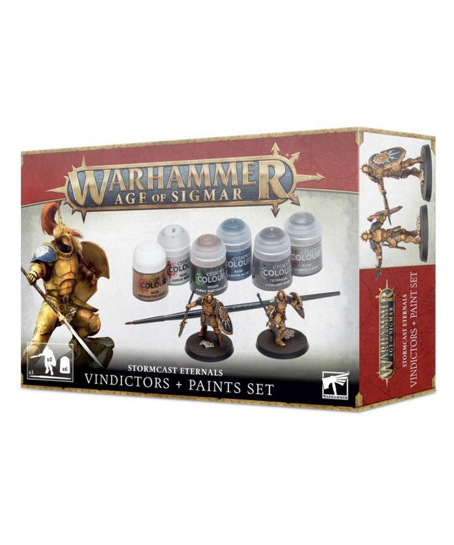 Warhammer Age of Sigmar Stormcast Eternals Vindicators Paint Set