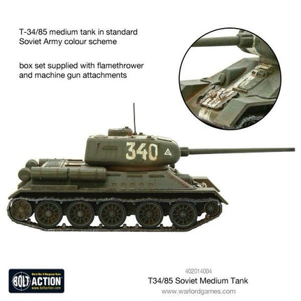 Bolt Action - T-34/85 Medium Tank - WWII -  Warlord Games - New