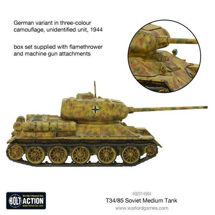 Bolt Action - T-34/85 Medium Tank - WWII -  Warlord Games - New