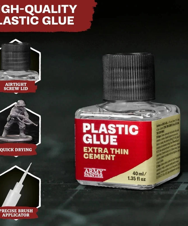 The Army Painter Extra Thin Cement Plastic Glue Cement 40ml Glass Bottle
