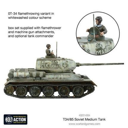Bolt Action - T-34/85 Medium Tank - WWII -  Warlord Games - New