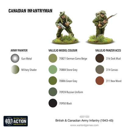 Bolt Action - British & Canadian Army Infantry - 1943-45 - Warlord Games
