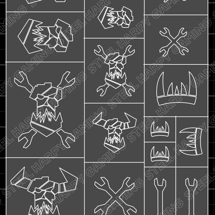 Space Orks- Wargaming Airbrush/Painting Stencil