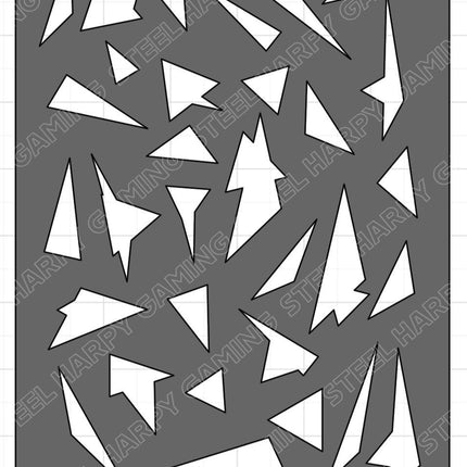 Urban Camouflage Wargaming Airbrush/Painting Stencil