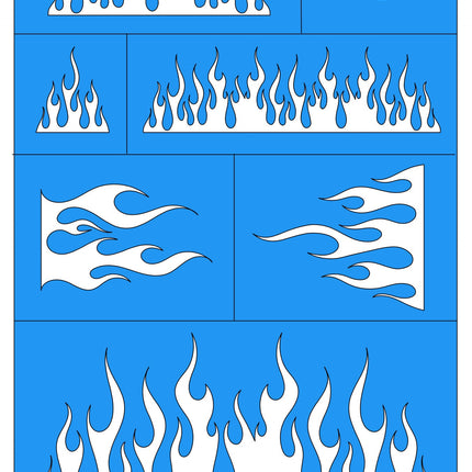 Flames Wargaming Airbrush/Painting Stencil