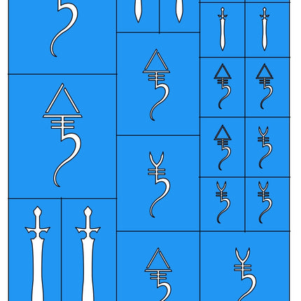 Space Elves - Wargaming Airbrush/Painting Stencil