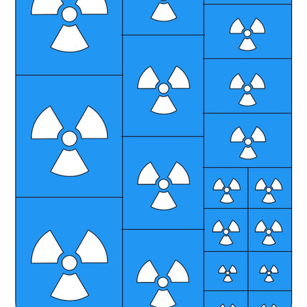 Radioactive Symbol Wargaming Airbrush/Painting Stencil