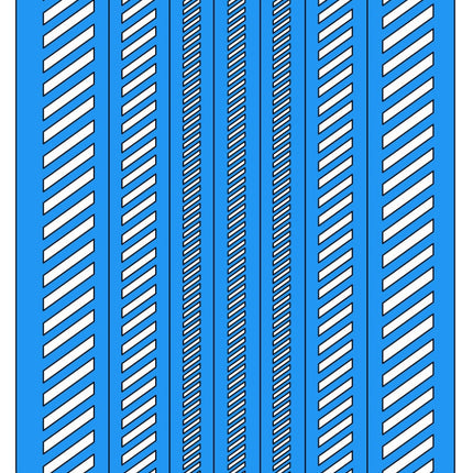 Hazard Stripes Wargaming Airbrush/Painting Stencil