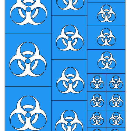 Biohazard Wargaming Airbrush/Painting Stencil