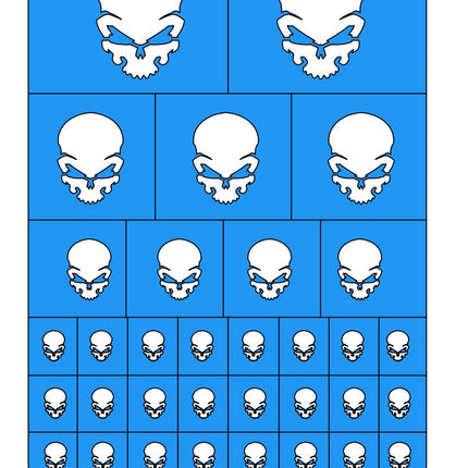 Skulls Wargaming Airbrush/Painting Stencil