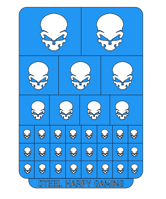 Skulls Wargaming Airbrush/Painting Stencil