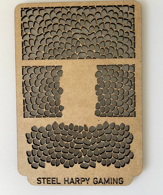 Reptile Skin Wooden Wargaming Airbrush/Painting Stencil