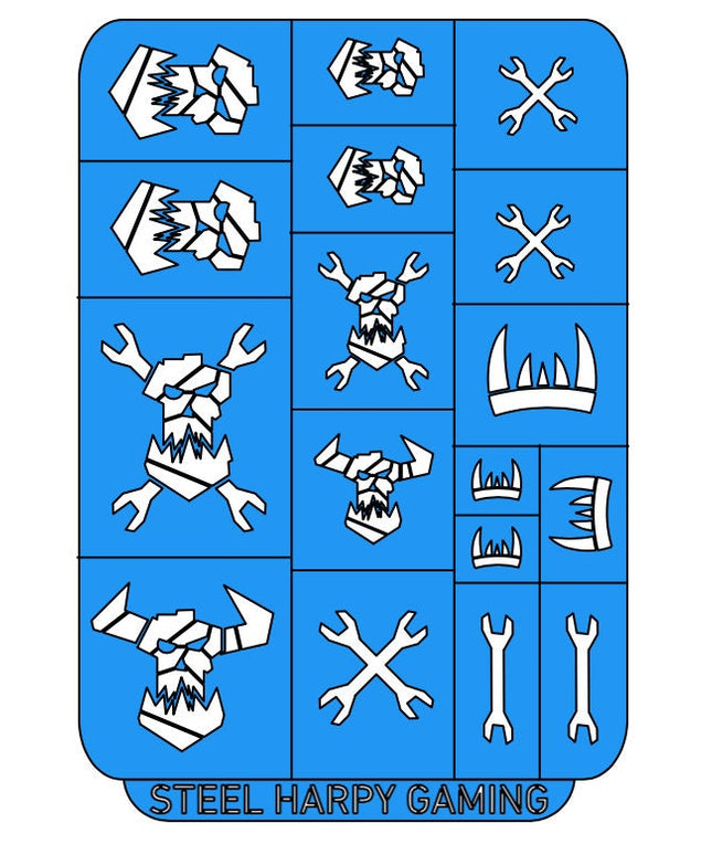 Space Orks- Wargaming Airbrush/Painting Stencil