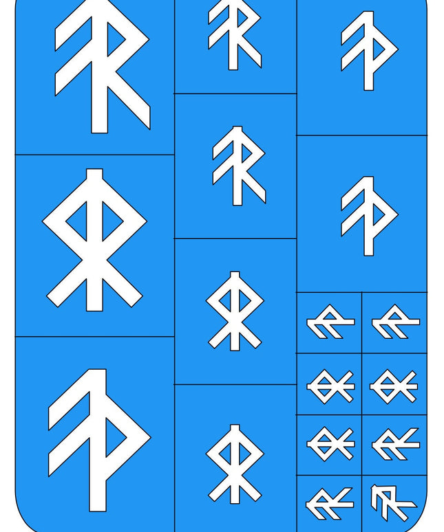 Runic Markings - Wargaming Airbrush/Painting Stencil