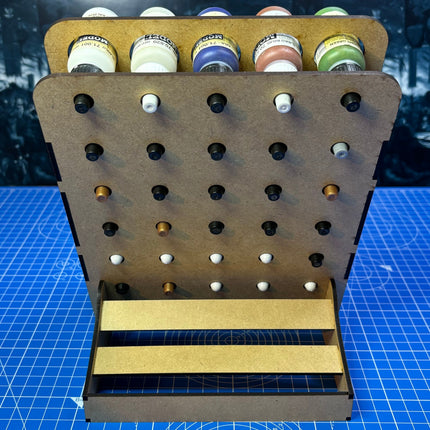 Freestanding Paint/brush stand -  30 paint capacity (dropper Btl)