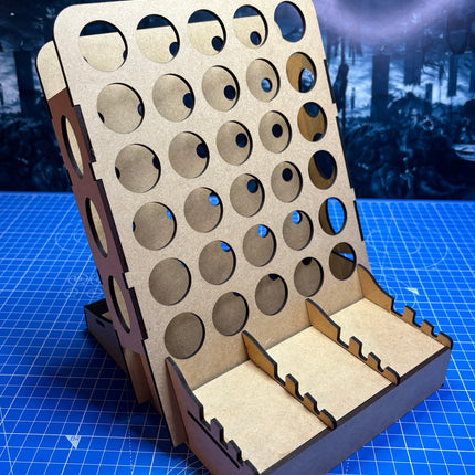 Freestanding Paint/brush stand -  30 paint capacity (dropper Btl)