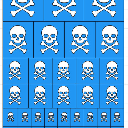 Pirate (Skull & Crossbones) Wargaming Airbrush/Painting Stencil