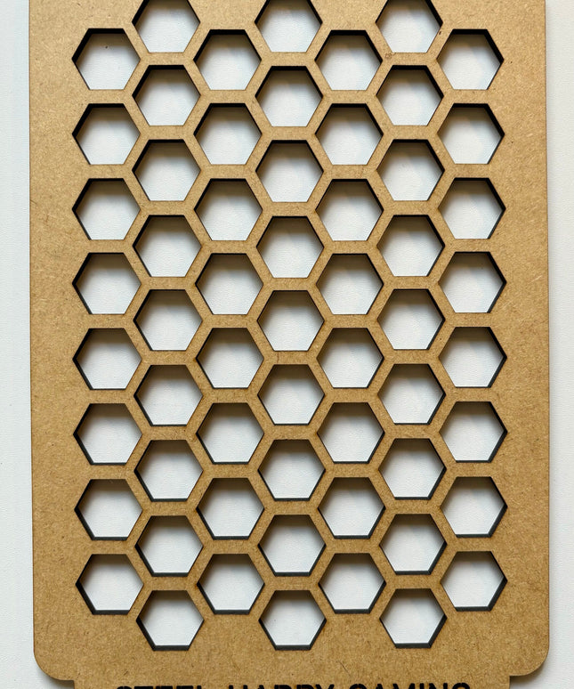 Honeycomb Wooden Wargaming Airbrush/Painting Stencil