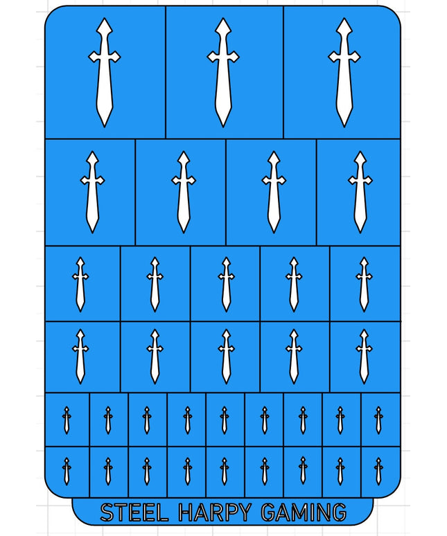 Swords Wargaming Airbrush/Painting Stencil