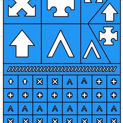 Squad markings Wargaming Airbrush/Painting Stencil