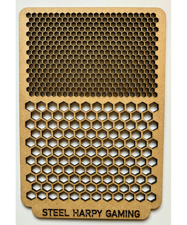 Honeycomb Wooden Wargaming Airbrush/Painting Stencil