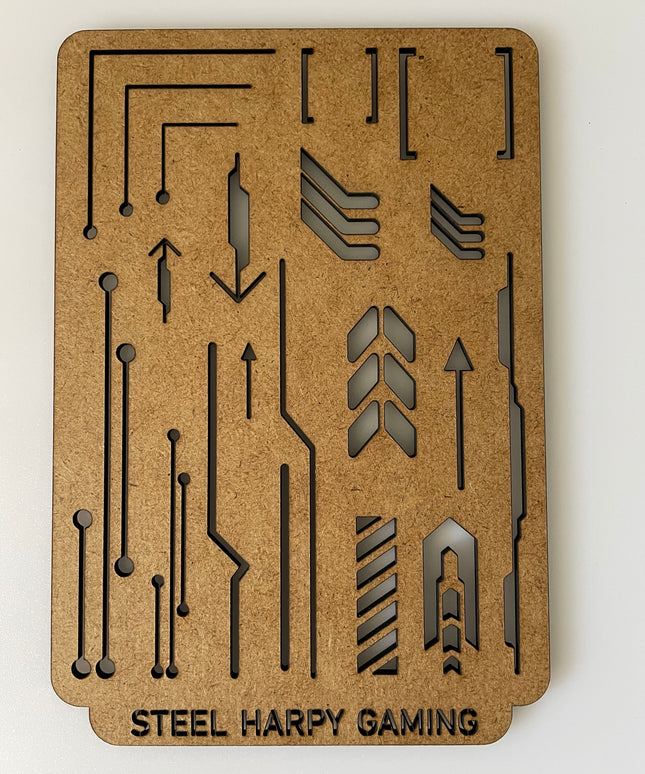 Arrows & Hazards Wooden Wargaming Airbrush/Painting Stencil