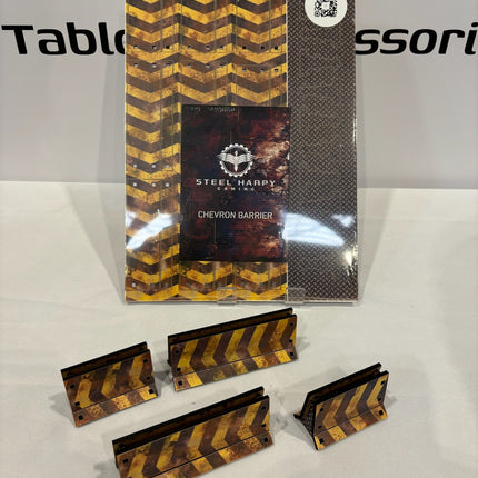 MDF Chevron barrier gaming terrain