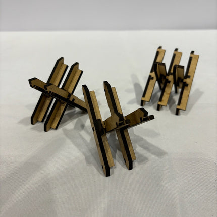 MDF Tank traps gaming terrain