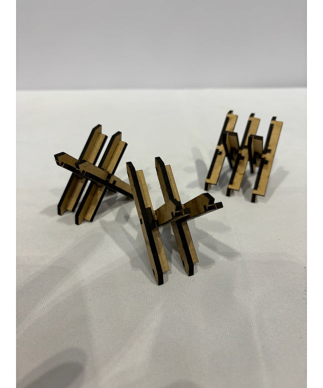 MDF Tank traps gaming terrain