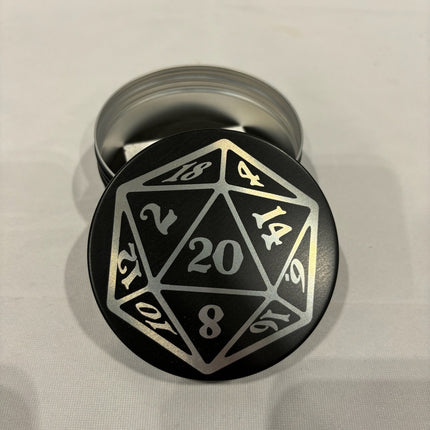 Circle dice tin