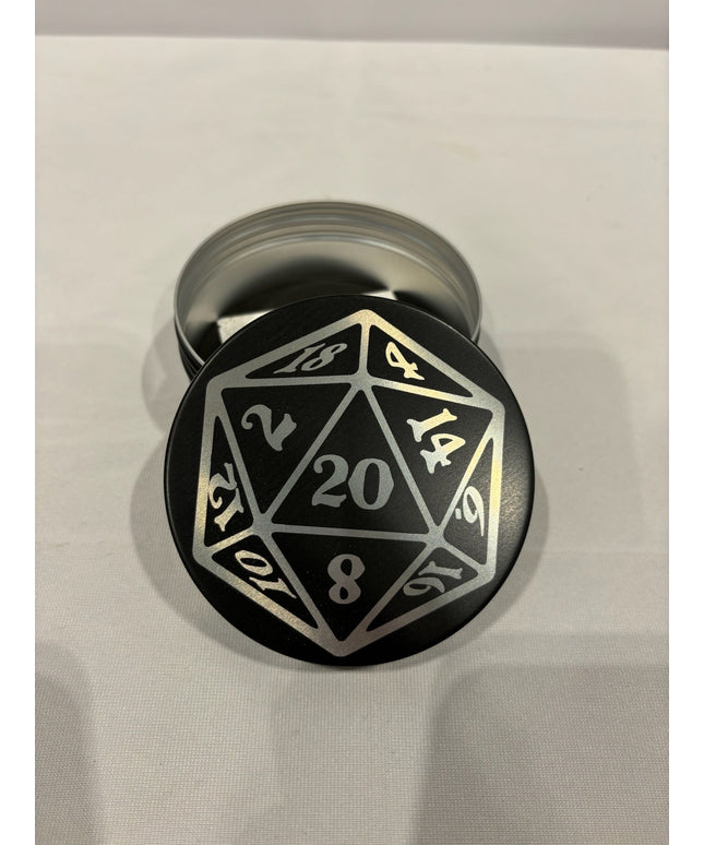 Circle dice tin