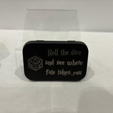 Rectangle dice tin