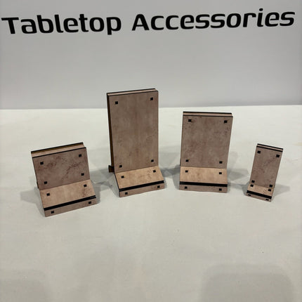 MDF pre-printed concrete walls gaming terrain