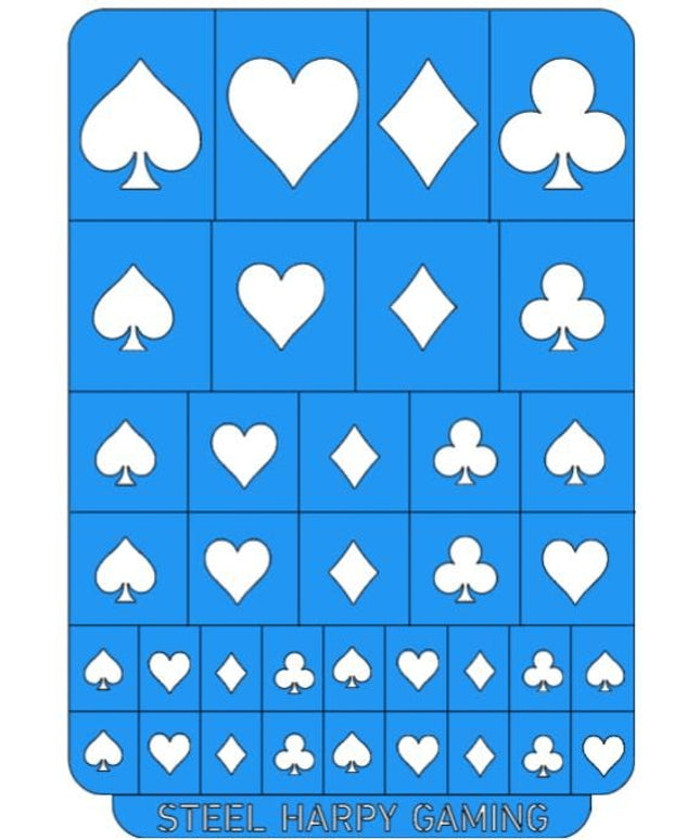 Card deck Wargaming Airbrush/Painting Stencil