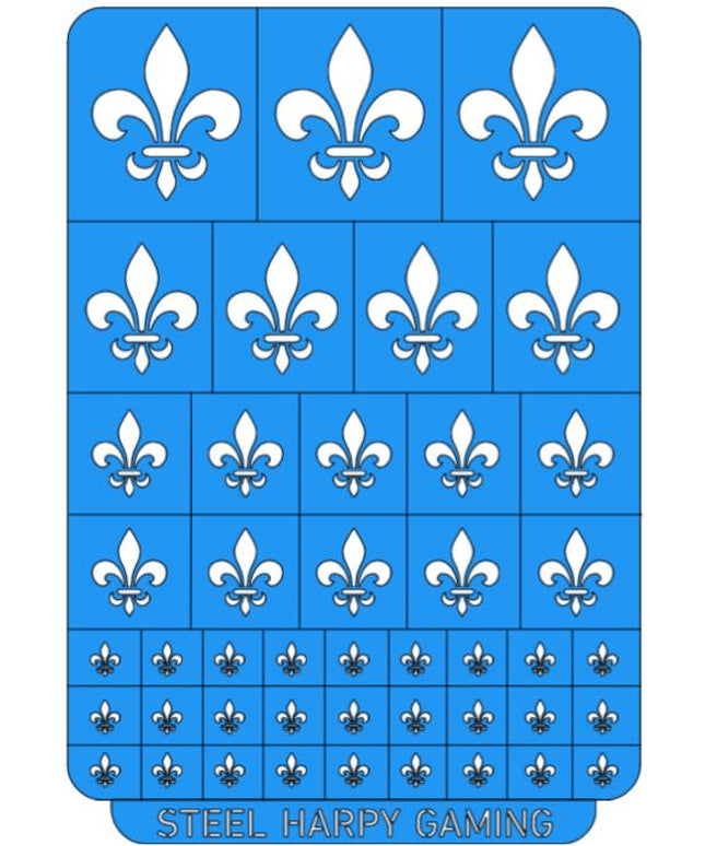 Fleur de Lys Wargaming Airbrush/Painting Stencil