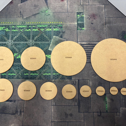 3mm MDF Circle bases - Harpy Hobby Accessories